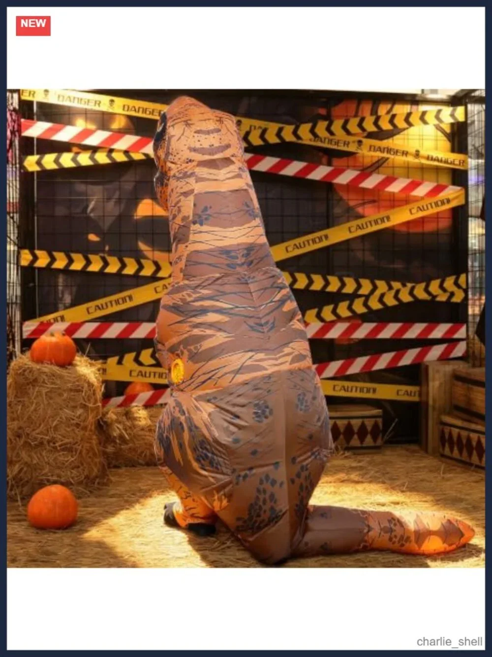 Kids Inflatable T-Rex Dinosaur Costume Boys Girls Halloween Pretend Play